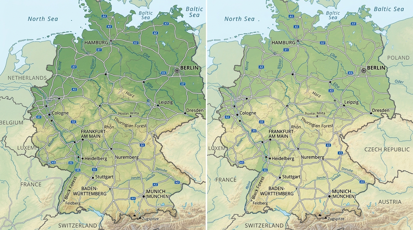 Deutschland Zielkarte