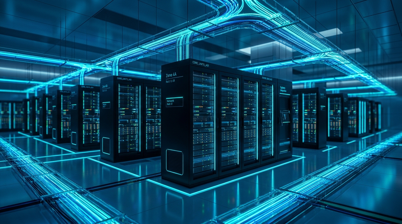 Moderne IT-Infrastruktur mit Server-Racks